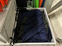 Showtex velours nacht blauw helena cs 100% trevira cs 5x2,8m podiumdoek (10x) - afbeelding 1 van  5
