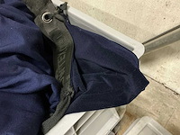 Showtex velours nacht blauw helena cs 100% trevira cs 5x2,8m podiumdoek (10x) - afbeelding 2 van  5