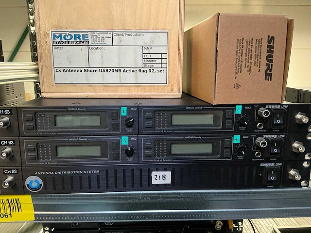 Shure - wireless transmitters (4x) - afbeelding 2 van  7