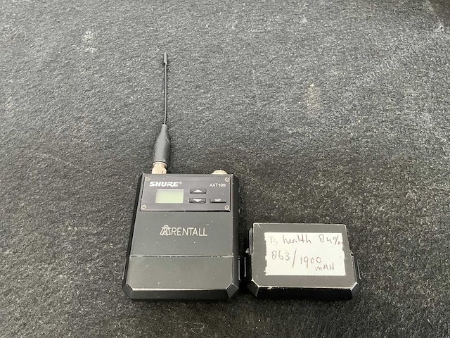 Shure axient axt100 beltpack - afbeelding 1 van  3