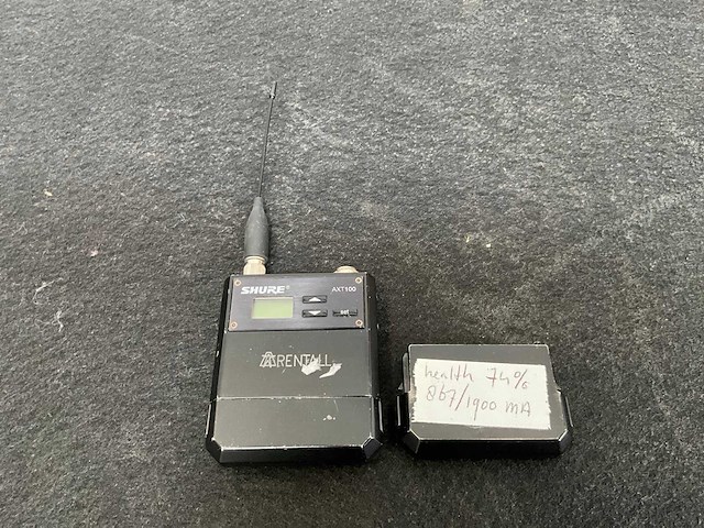 Shure axient axt100 beltpack - afbeelding 1 van  3