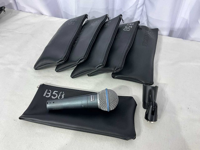 Shure beta 58a microfoon (6x) - afbeelding 1 van  3