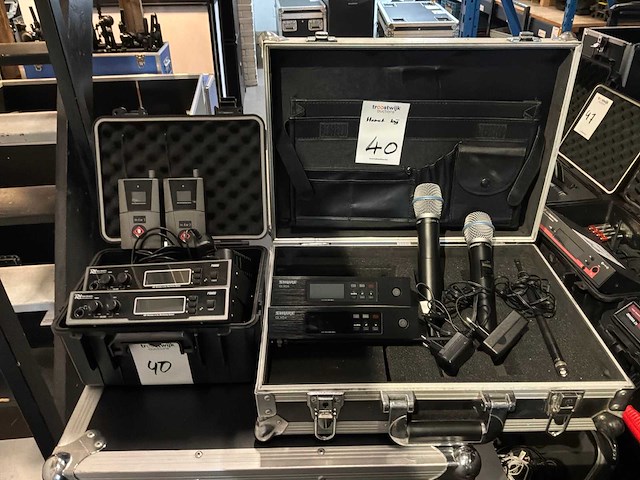 Shure/ powerdynamics qlxd4 / pd800 microfoon - afbeelding 1 van  5