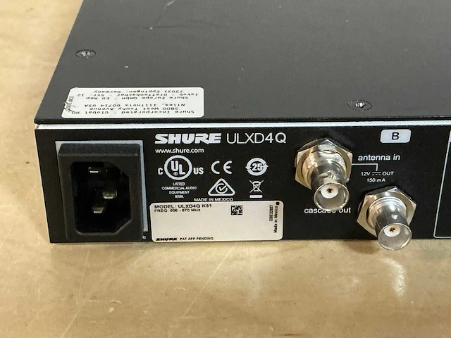 Shure ulxd4q draadloze ontvanger - afbeelding 6 van  6