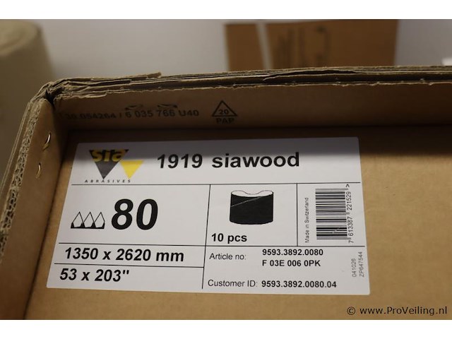 Sia siawood + breedbandschuurband - 1350x2620mm - afbeelding 3 van  3