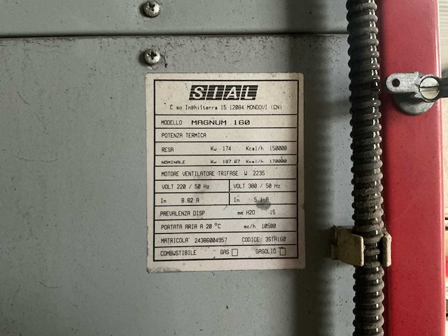 Sial magnum 160 dieselgestookt heteluchtkanon - afbeelding 6 van  9