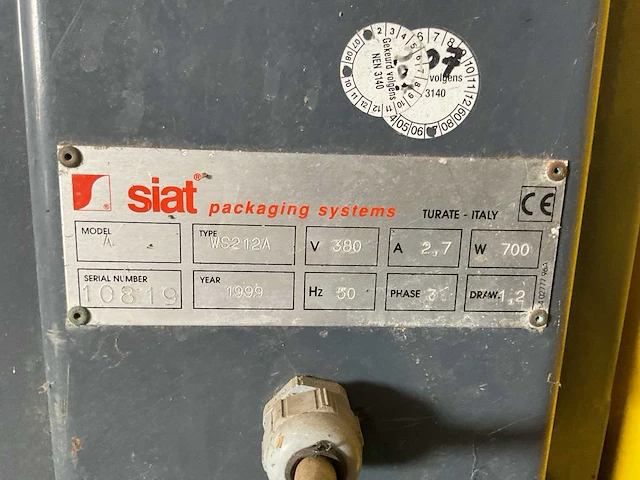 Siat ws212a palletfoliewikkelaar - afbeelding 9 van  9