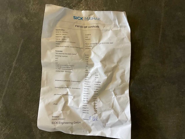 Sick/maihak ak1-n-03wr-d-00 display voor stofmeetsysteem - afbeelding 1 van  3