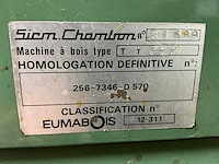 Sicm chambon t322 tafel- en spilfreesmachine - afbeelding 9 van  9