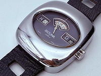 Sicura (breitling) mechanisch jump hour horloge - afbeelding 2 van  7