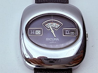 Sicura (breitling) mechanisch jump hour horloge - afbeelding 3 van  7
