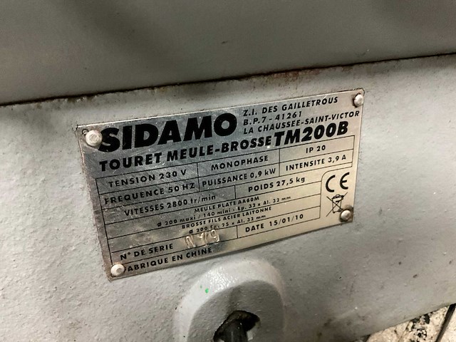 Sidamo tm200b werkbankslijpmachine - afbeelding 5 van  5