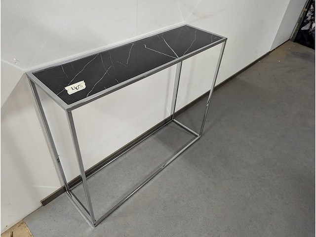 Side table. 100 x 30 x 80cm marmer look - afbeelding 1 van  2