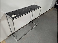 Side table. 100 x 30 x 80cm marmer look - afbeelding 1 van  2