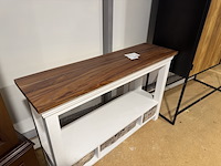 Side-table, bruin + wit - afbeelding 3 van  4