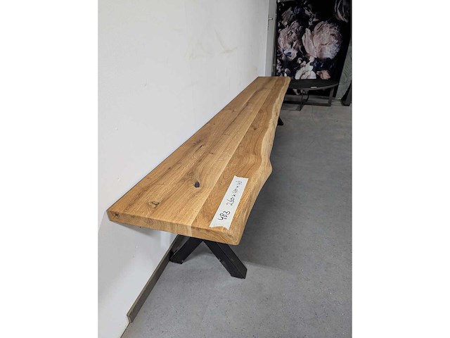 Side table eiken 260 x 40 x 45cm - afbeelding 2 van  3