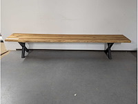 Side table eiken 260 x 40 x 45cm - afbeelding 1 van  2