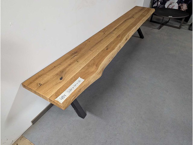 Side table eiken 260 x 40 x 45cm - afbeelding 2 van  2