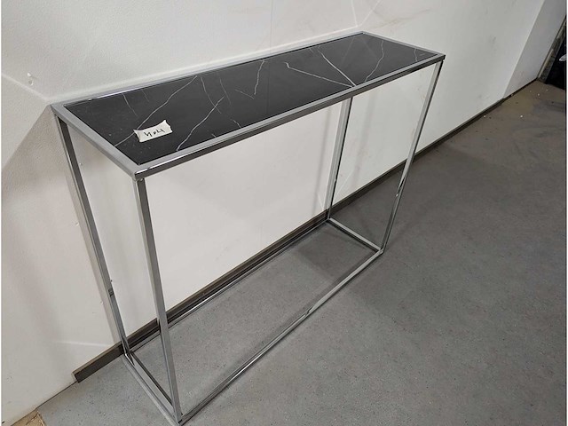 Side table. marmer look 100 x 30 x 80cm - afbeelding 1 van  2