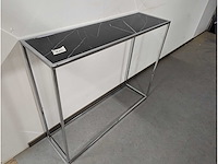 Side table. marmer look 100 x 30 x 80cm - afbeelding 1 van  2