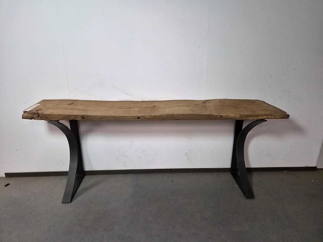 Side table van oud eiken - afbeelding 2 van  2