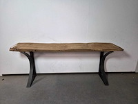 Side table van oud eiken - afbeelding 2 van  2