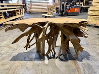 Side-table wortelhout 150cm. - afbeelding 1 van  3