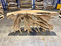 Side-table wortelhout 150cm. - afbeelding 1 van  3