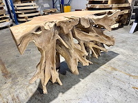 Side-table wortelhout 150cm. - afbeelding 2 van  3