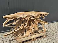 Side-table wortelhout 160cm. - afbeelding 2 van  3
