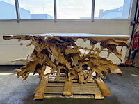 Side-table wortelhout 200cm. - afbeelding 1 van  4