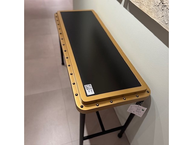 Sidetable authentic models, ace console, zwart goud - afbeelding 3 van  5