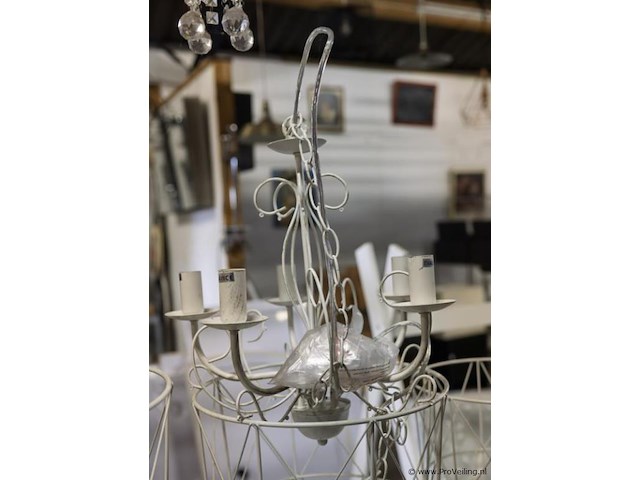 Sidetable, draadmanden (3x) & hanglamp - afbeelding 3 van  3