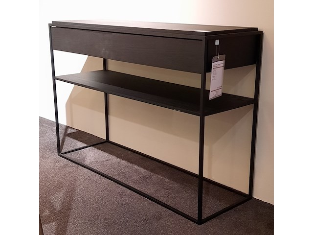 Sidetable ethnicraft, monolit, zwart - afbeelding 1 van  8