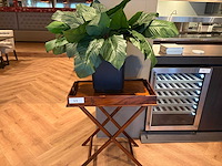 Sidetable met kunstplant - afbeelding 1 van  4