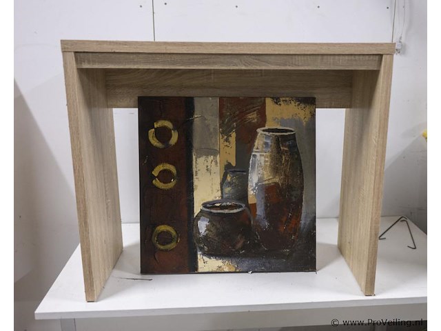 Sidetable & schilderij - afbeelding 1 van  2