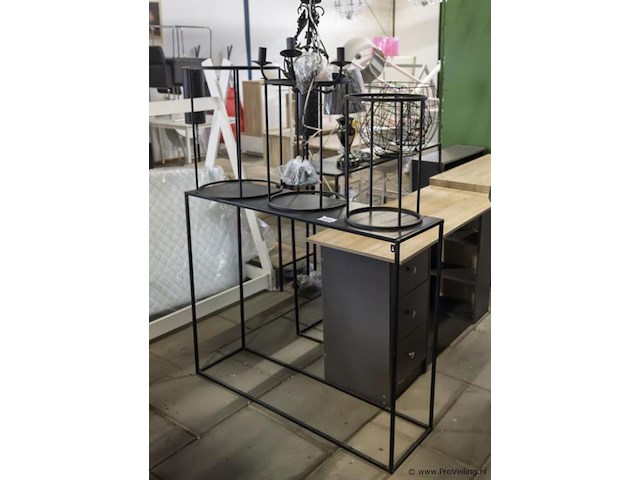 Sidetable, staanders (3x) & hanglamp - afbeelding 1 van  3