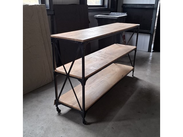 Sidetable, verrijdbaar | mangohout, 2026 - afbeelding 3 van  6