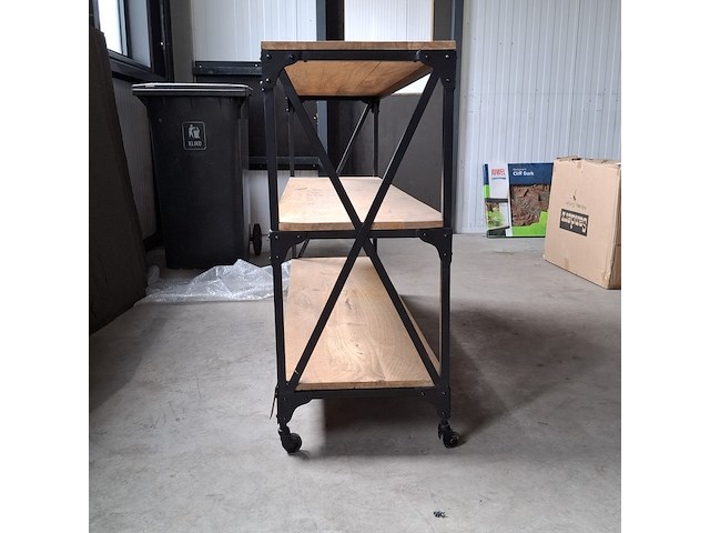 Sidetable, verrijdbaar | mangohout, 2026 - afbeelding 4 van  6