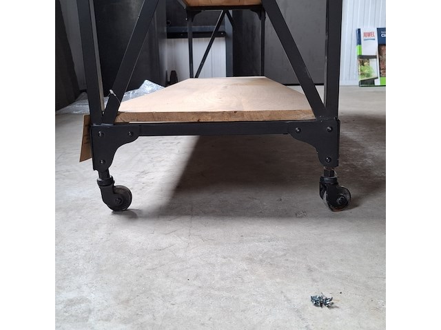 Sidetable, verrijdbaar | mangohout, 2026 - afbeelding 5 van  6