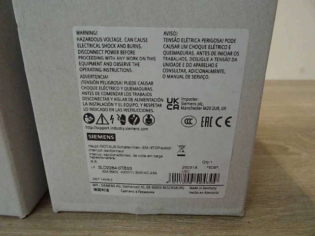 Siemens - 1p3ld2264-0tb53 - lastscheider (2x) - afbeelding 3 van  3