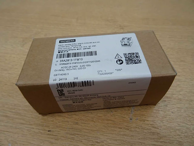 Siemens - 3ra2813-1fw10 - tijdcontactblok (3x) - afbeelding 2 van  2