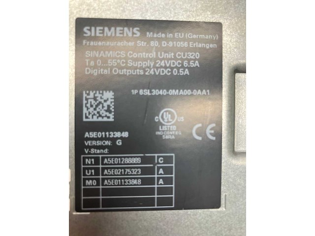 Siemens - 6sl3040-0ma00-0aa1 - electronics - 19x - sinamics control unit cu320 - afbeelding 3 van  3