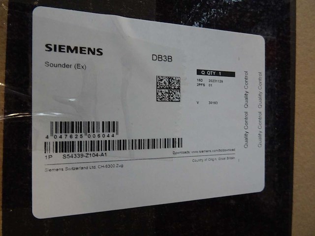 Siemens - db3b - explosieveilige akoestische signaalgenerator - afbeelding 3 van  3