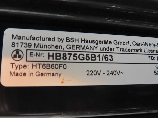 Siemens - hb875g5b1 - 4d oven (2x) - afbeelding 2 van  4