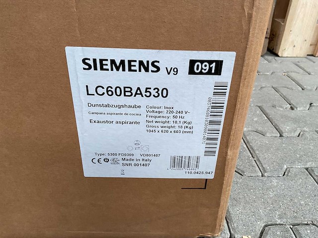 Siemens - lc60ba530 - wand afzuigkap - afbeelding 3 van  3