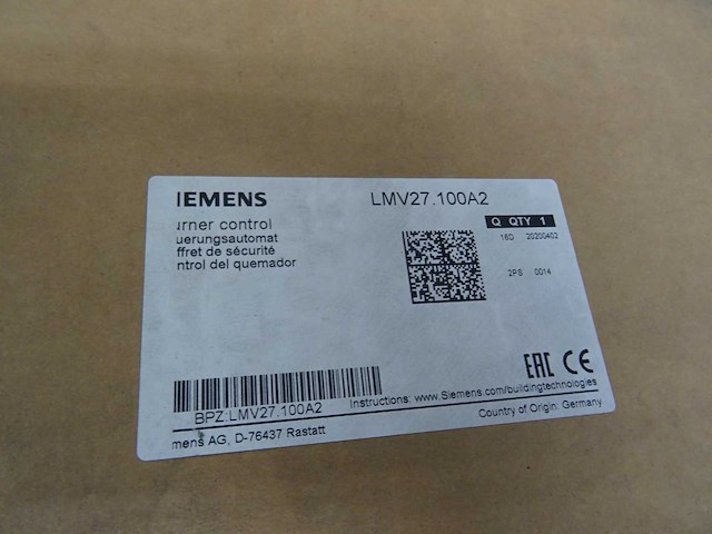 Siemens - lmv27.100a2 - burner control - afbeelding 2 van  2