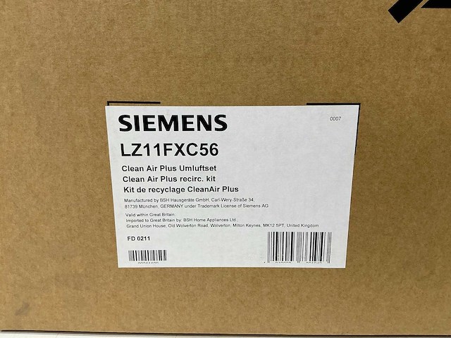 Siemens - lz11fxc56 - clean air plus - afbeelding 10 van  10