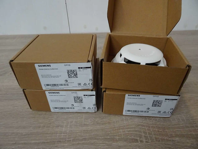 Siemens - op110 - 1ps54372-f4-a1 - rookdetector (4x) - afbeelding 1 van  3