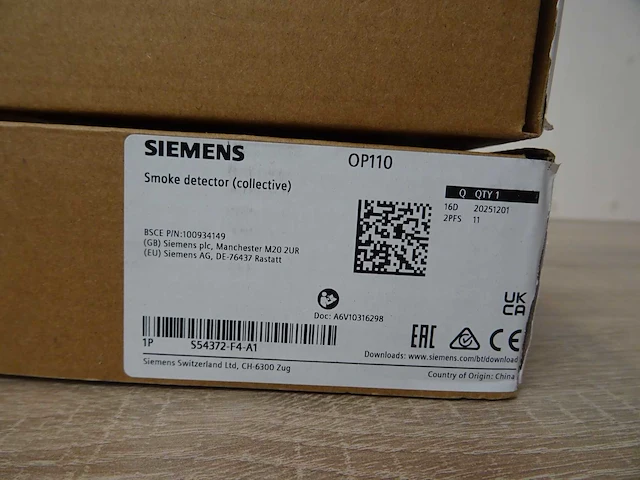 Siemens - op110 - 1ps54372-f4-a1 - rookdetector (4x) - afbeelding 3 van  3